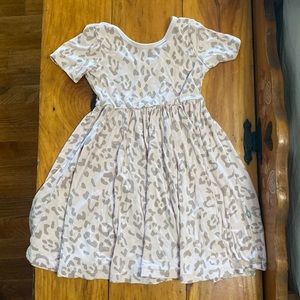 VGUC Kyte baby Sunset Leopard print twirl dress